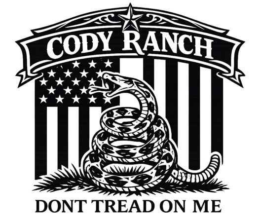 Patriotic Western T-Shirt | 1776 “Don’t Tread On Me” Graphic Tee | Cody Ranch Wear