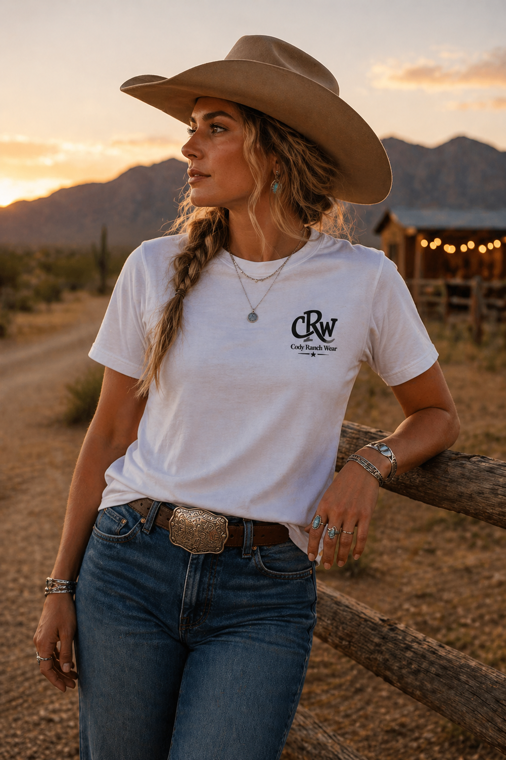 Cody Ranch Signature Cowboy Graphic T-Shirt | Premium 180gsm Cotton | Built Cowboy Tough