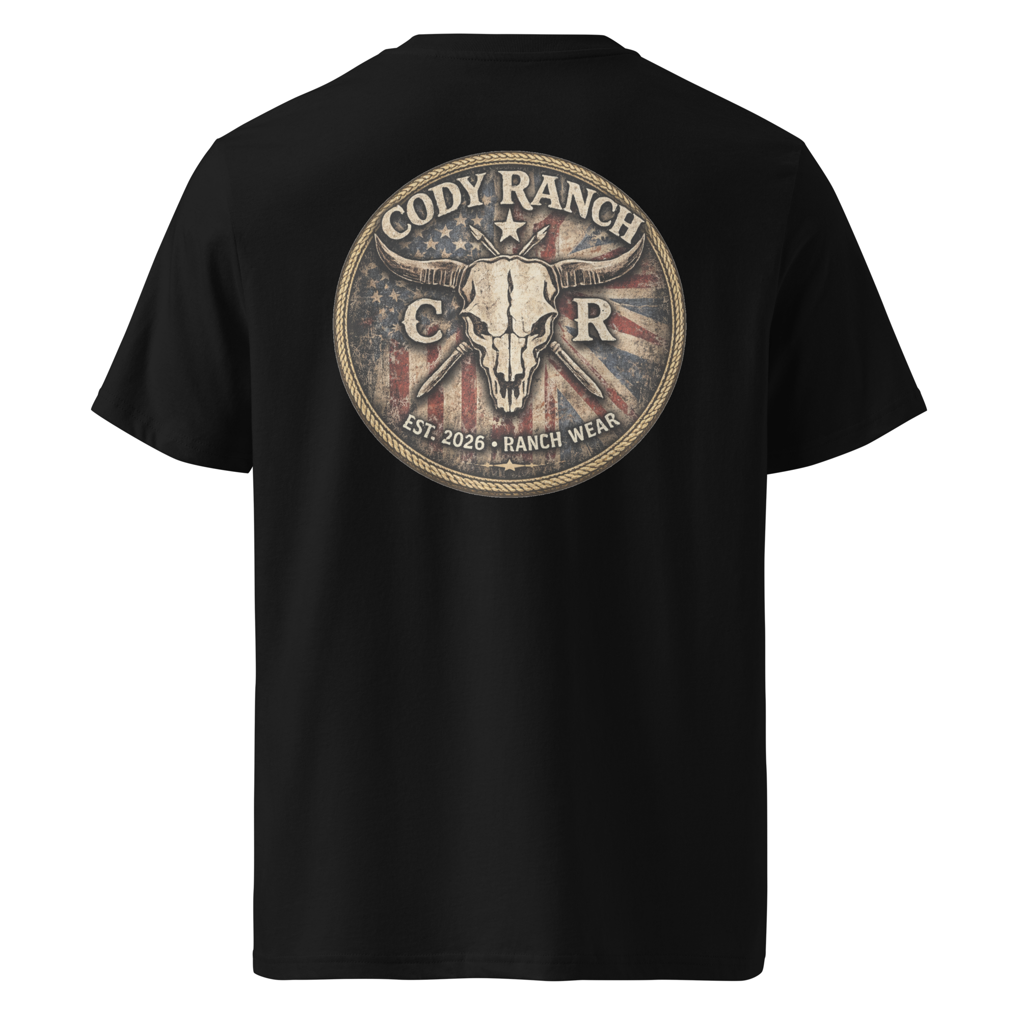 Cowboy T-Shirt – USA UK Roundel Flag Western Graphic Tee | Cody Ranch